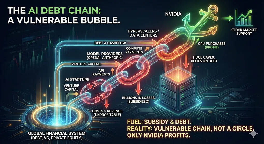 L'économie de l'IA est une chaîne financière fragile